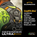 Guardian 3737369 Defender Ultra Plus Full Body Construction Harness M-L Quick Connect Chest TB Legs (1 Each) - 4