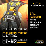 Guardian 3737369 Defender Ultra Plus Full Body Construction Harness M-L Quick Connect Chest TB Legs (1 Each) - 6