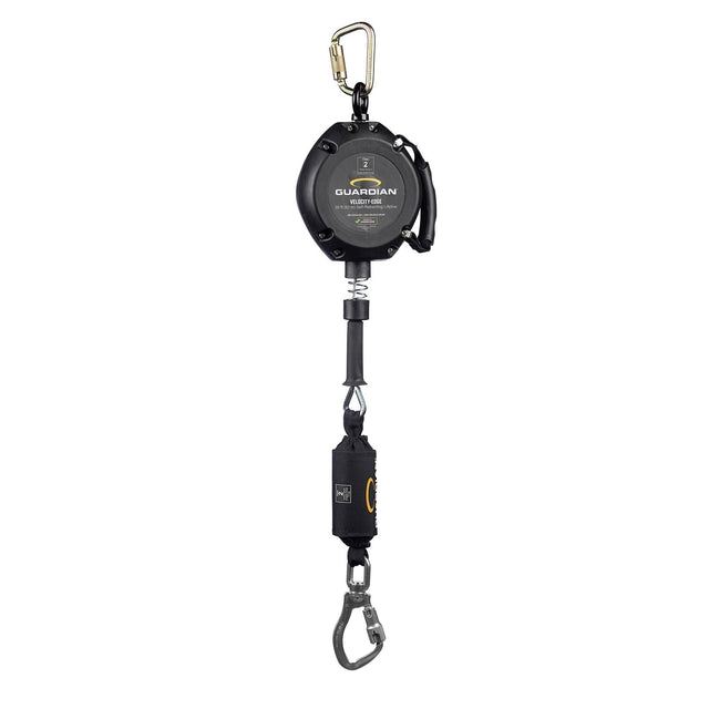Guardian 4200109 20 ft Class 2 Leading Edge Self-Retracting Lifeline with Aluminum Carabiner