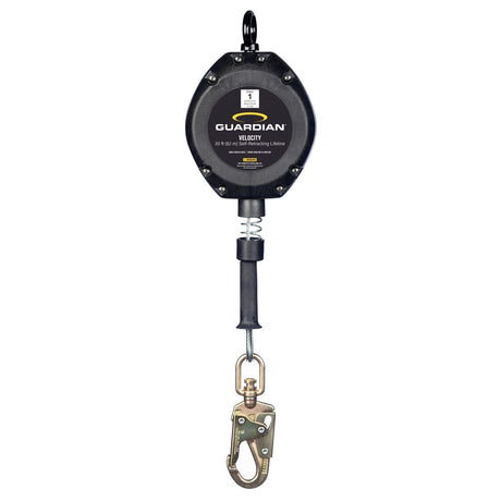 Guardian 42001 Velocity 20 ft Class 1 Cable Self Retracting Lifeline with Snap Hook (1 Each)