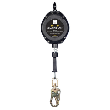 Guardian 42002 30 ft Velocity Class 1 Cable Self Retracting Lifeline with Steel Snap Hook