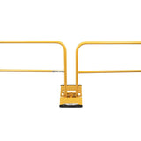 Guardian 5400030 Pro Baseplate for G-Rail Guardrail System Compression Fit Steel Base 29.6 in x 14.9 in x 4.8 in - 5