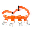 Guardian BLTEZCBROR Orange EZ Clean Tool Belt with Screw Gate Belt Adapters 26 in. to 48 in. (Single)