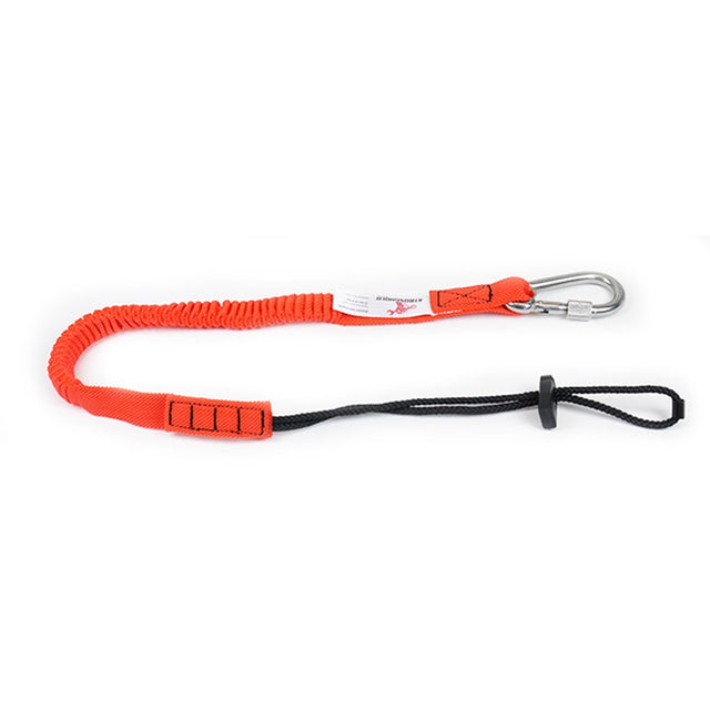 Guardian BNGEXTRPSSGOR-R 48 in Bungee Tool Tether with Screw Gate and Cord Loop (Single)