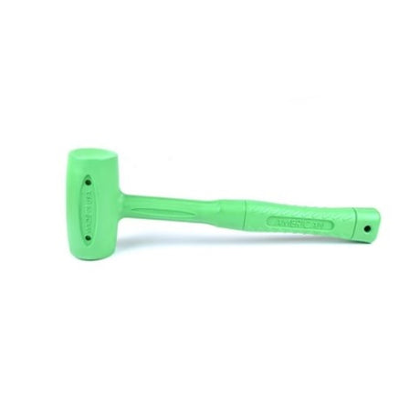 Guardian HMRDBSHFR2 2 lb Shot Free Dead Blow Hammer 14 in Length High Visibility Green