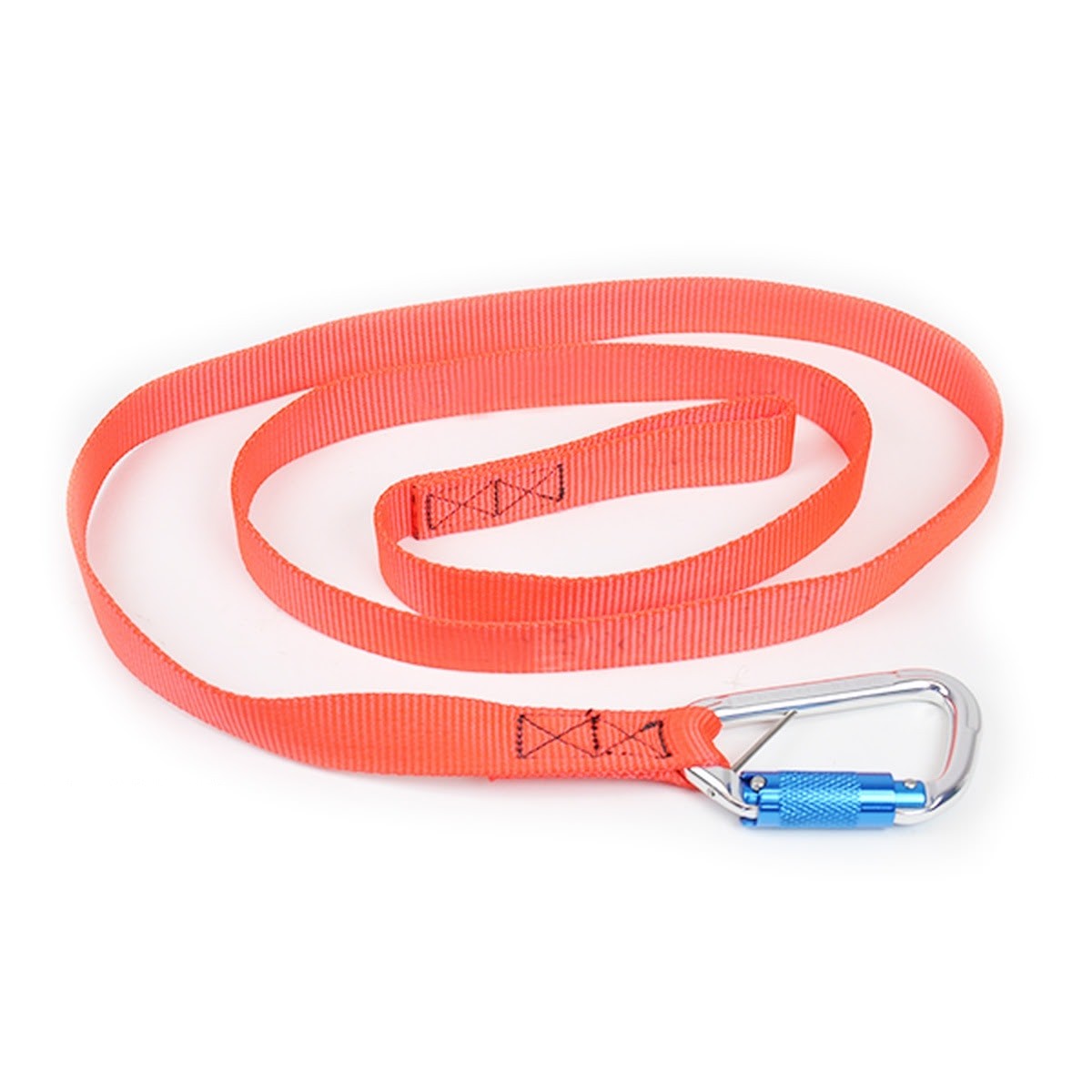 Guardian L72403TLP 72 Inch Heavy Duty Web Tool Tether with Triple Action Lock Carabiner and Loop 40 lb Limit (Single)