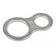 Guardian TL3SS Stainless Steel Tool Collar Loop with 0.27 Inch Keyed Opening for Tool Tethering (25 Pack)