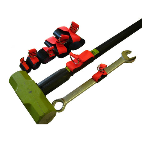 Guardian TP2R4X4LPOR 4 in x 4 in High Strength Heat Shrink Loop Tool Attachment with Steel D Ring (10 Pack)