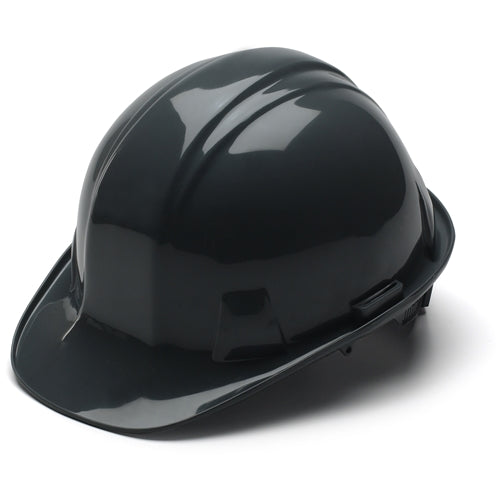 Pyramex HP14111 Black Cap Style 4 Point Ratchet Suspension Hard Hat