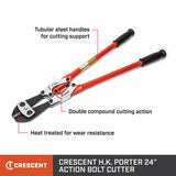 Crescent HK Porter 0190MCP 24" PowerPivot Center Cut Double Compound Action Bolt Cutter - 2