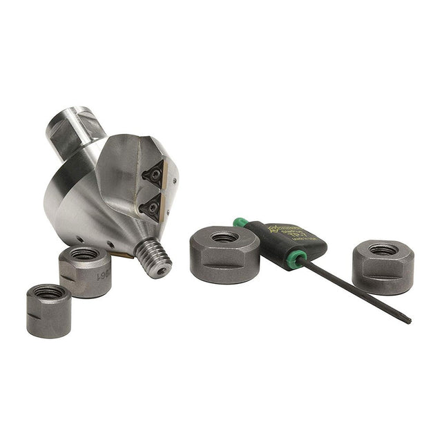 Hougen 12965 82 Degree Double Flute Carbide Countersink Kit with 4 Pilots and Torx Wrench
