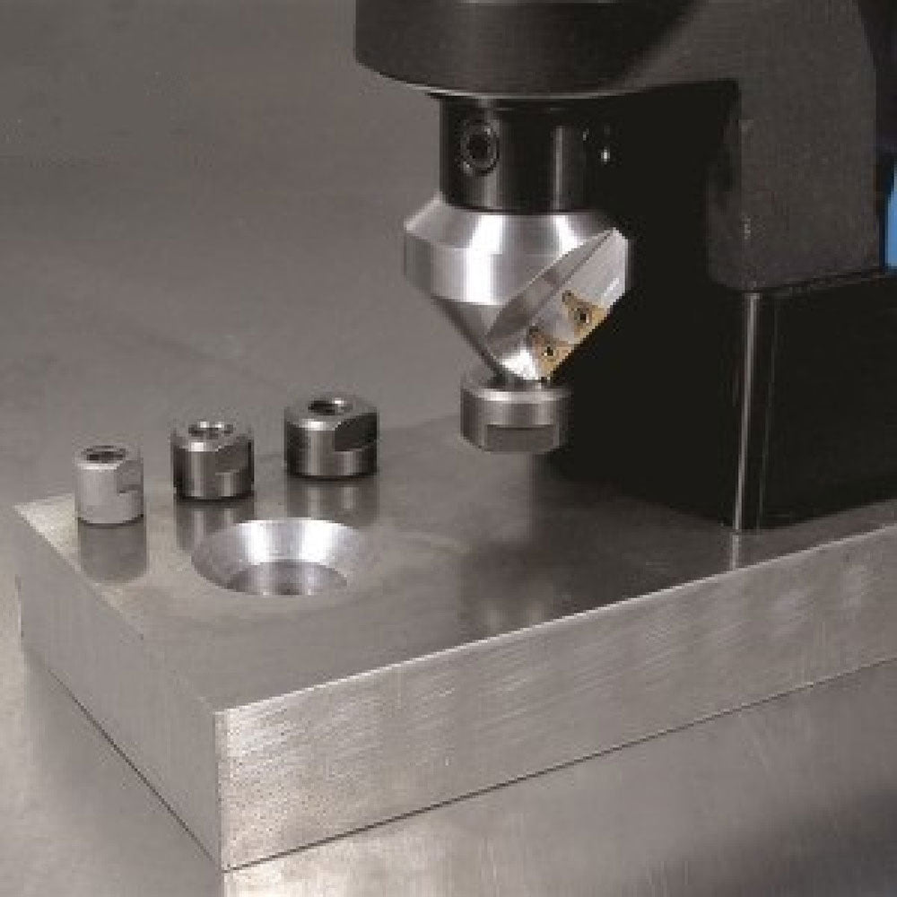 Hougen 12965 82 Degree Double Flute Carbide Countersink Kit with 4 Pilots and Torx Wrench - 2