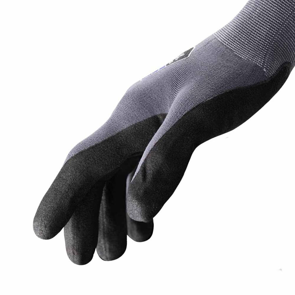 HexArmor 1070-M (8) Helix Low-Cut 15-Gauge Nylon/Spandex Gloves With Microfoam Nitrile Palm, Size M - 4