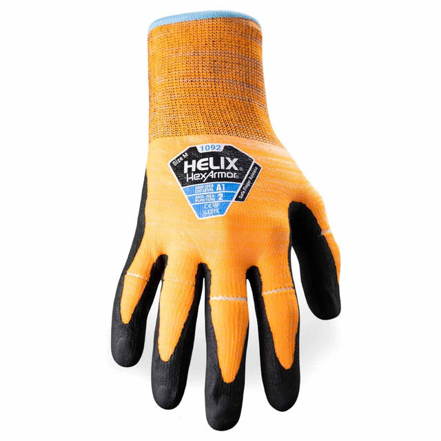 HexArmor 1092-XXL (11) Helix Nylon/Elastane Knit Gloves With Foam Nitrile Palm Dip, Size XXL