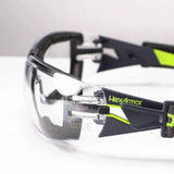 HexArmor 11-12002-05 MX200G Clear TruShield 2SF Safety Glasses With Gasket And Cloth Strap