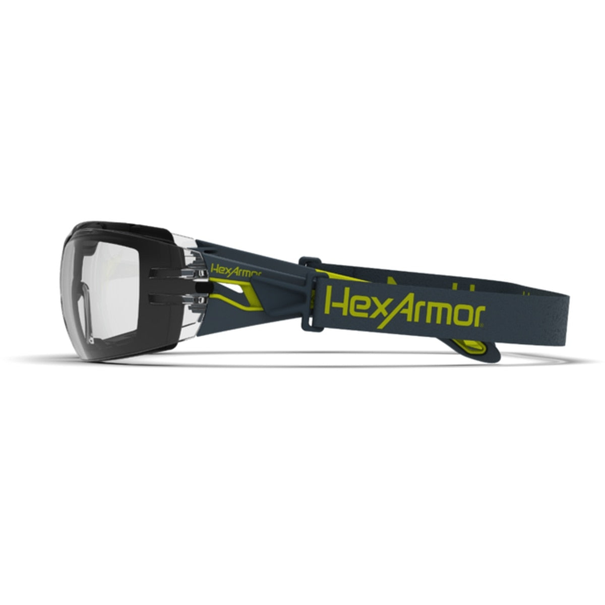HexArmor 11-12003-04 MX200G Safety Glasses with Gasket Seal and Head Strap Grey - 3