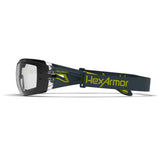 HexArmor 11-12003-04 MX200G Safety Glasses with Gasket Seal and Head Strap Grey - 3