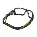 HexArmor 11-12003-04 MX200G Safety Glasses with Gasket Seal and Head Strap Grey - 4