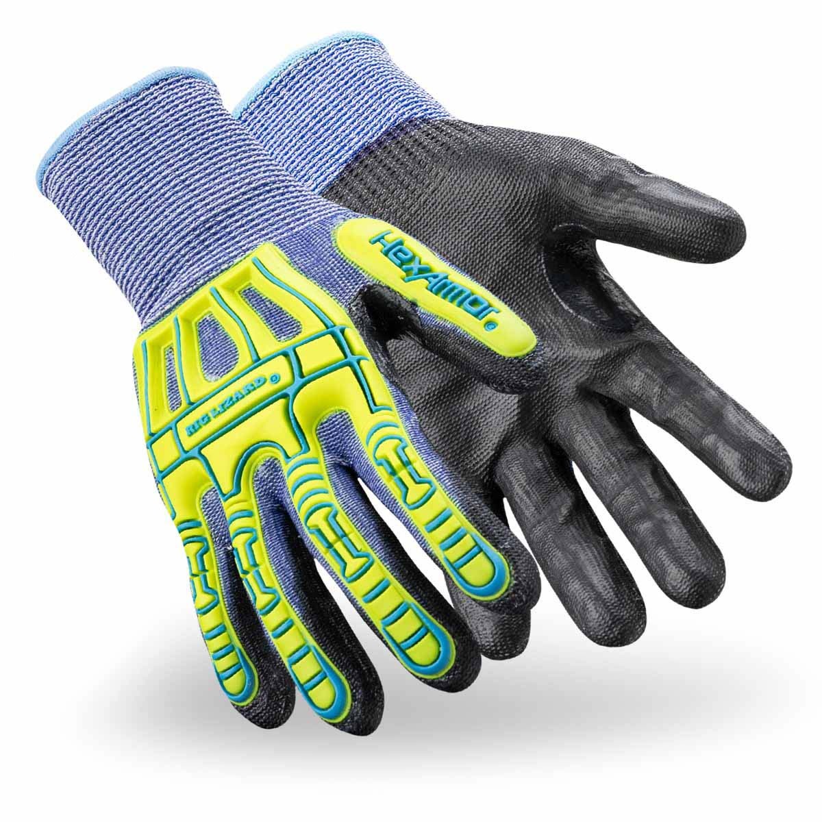 HexArmor 2095-XL (10) High Cut Impact Gloves with PU Palm Dip, size XL - 2