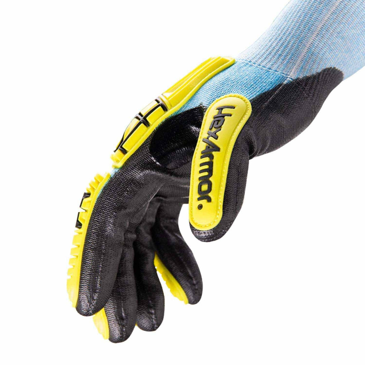 HexArmor 3012 Helix A5 15G HPPE Glass Blend Impact PU Dip High-Flex Knit Work Gloves - 4