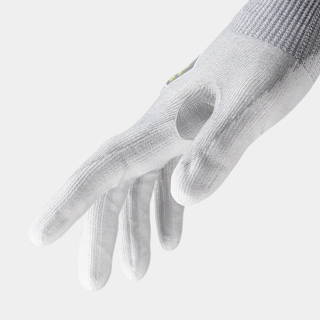 HexArmor 3013-S 7 18 Gauge Gray HPPE Nylon Blend A6 Cut Resistant Glove with PU Coating Small - 4