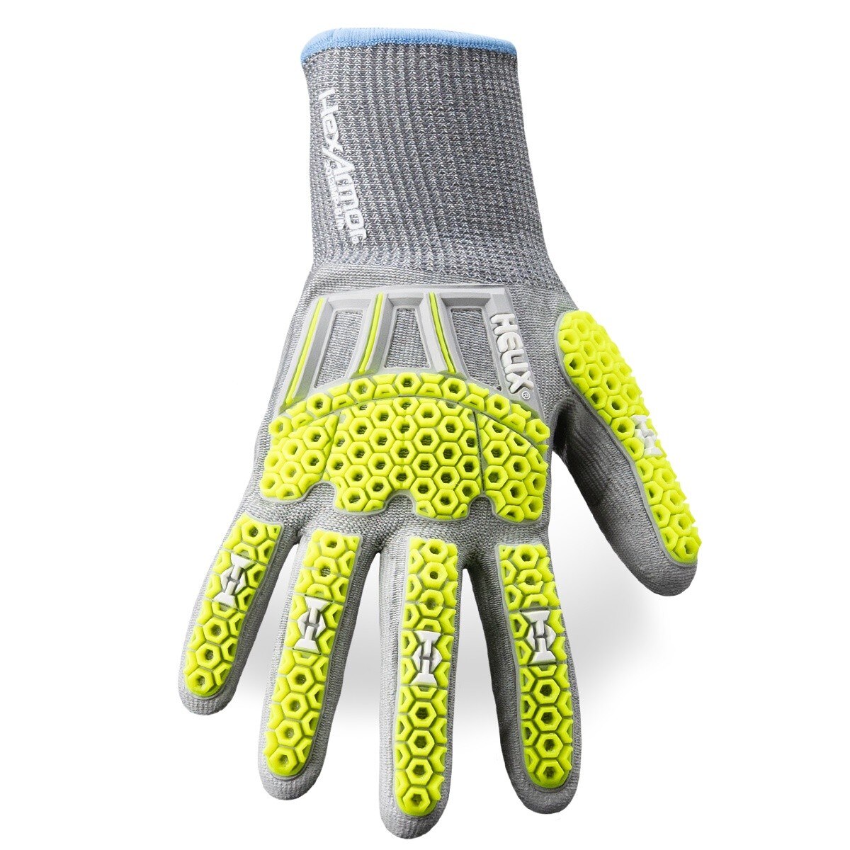 HexArmor 3013IMP-S (7) Helix 18 Gauge A6 Cut Impact Gloves with Polyurethane Palm - 2