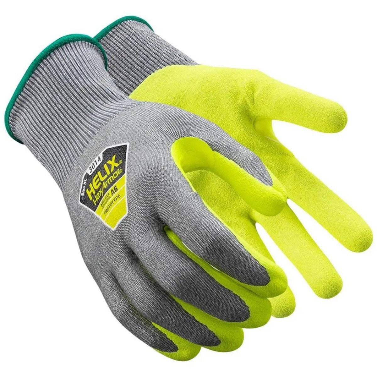 HexArmor 3014-M (8) 18 Gauge HPPE Blend Seamless Knit Cut Resistant Sandy Nitrile Palm Coating A6 Cut Level Glove (M)