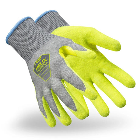 HexArmor 3014-S (7) Helix 18 Gauge HPPE Cut Resistant Gloves with Sandy Nitrile Palm Small