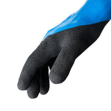 HexArmor 3071-L (9) Helix 3071 A6 13 Gauge HPPE Steel Knit Fully Coated Latex Water-Resistant Work Gloves Size L - 4