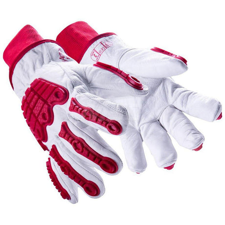 HexArmor 4067W-M (8) Chrome SLT ANSI A7 Winter Lined Buffalo Leather Impact Gloves, Medium