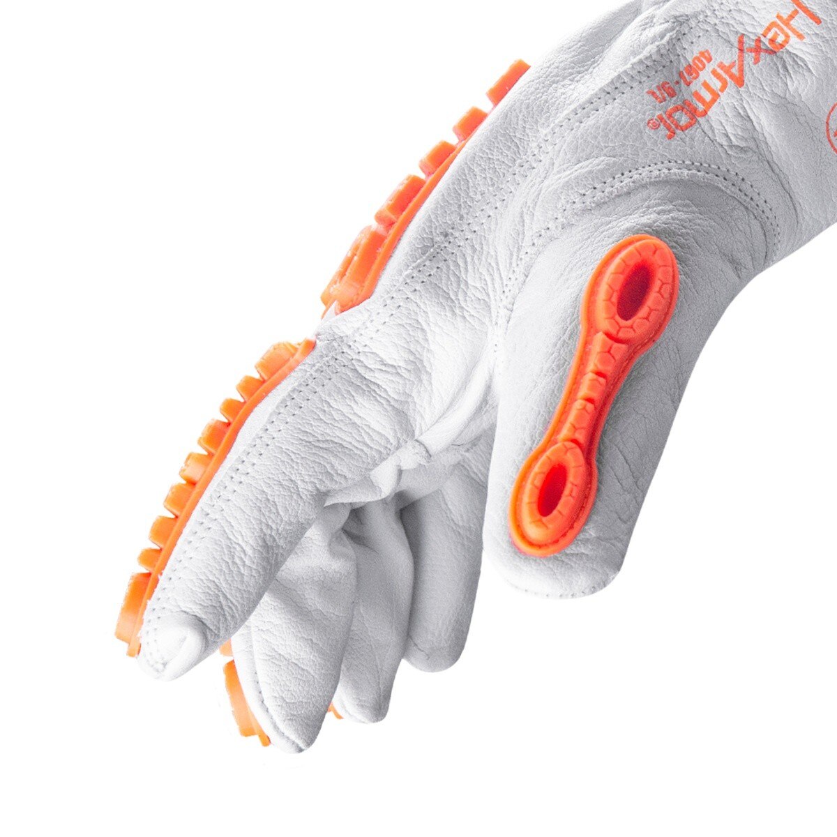 HexArmor 4067 Chrome SLT ANSI A7 Leather Work Glove with Impact Guards and Arc Flash CAT 2 - 3