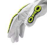 HexArmor 4080-XS (6) Chrome Series 4080 Leather Impact Work Gloves with Goatskin Palm Size XS - 4