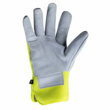 HexArmor 5039-XL (10) SteelLeather IX Cut-Resistant Leather Work Gloves, ANSI A8, Hi-Vis Back - 2