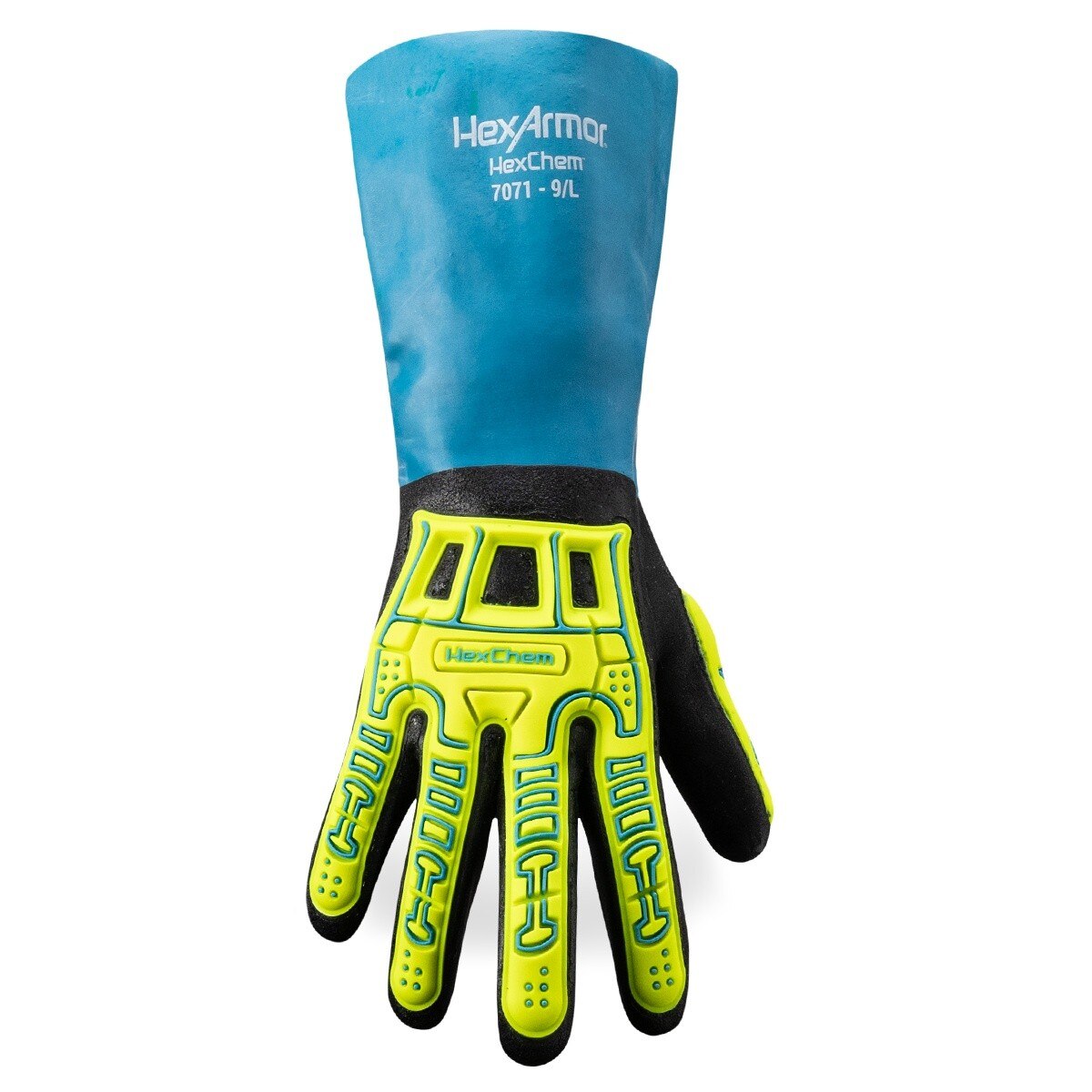 HexArmor 7071-XS Cut Resistant Nitrile Chemical Glove with Impact Protection, Size XS - 3