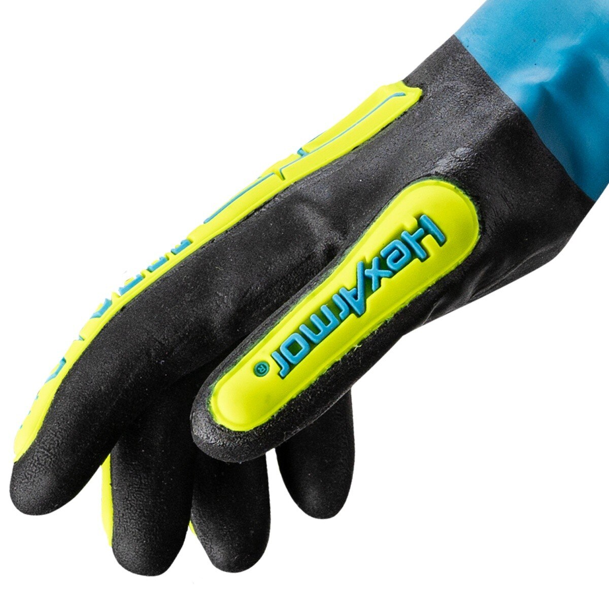 HexArmor 7071-XS Cut Resistant Nitrile Chemical Glove with Impact Protection, Size XS - 4