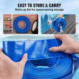 Hoffmeyer H3246-PDB2X50CXE 2" x 50 ft. PVC Lay Flat Discharge Hose with Camlocks - 5