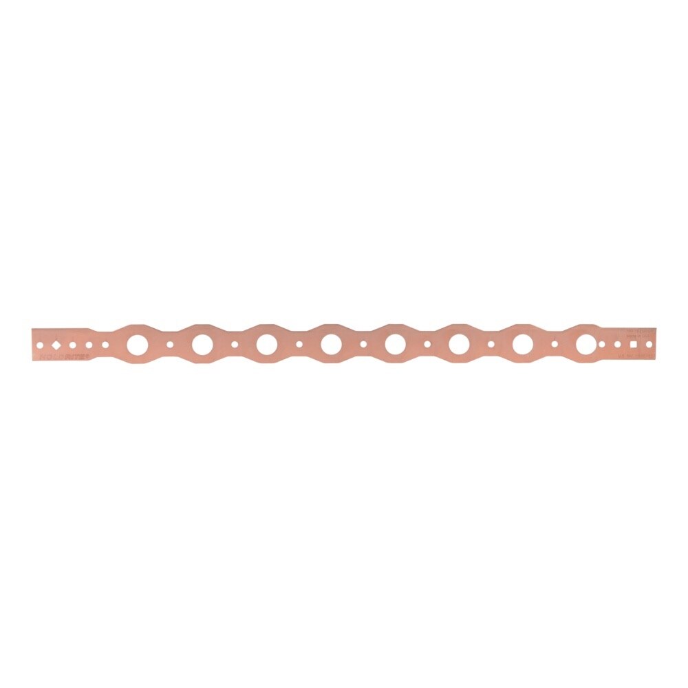 HoldRite 100-18 20 in. Copper-Bonded Flat Bracket for 1/2 in. Copper Tubing - 2