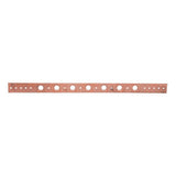 HoldRite 101-18-R 20 in Copper Bonded Flat Bracket with Extruded Holes for Half Inch Pipe - 2