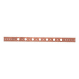 HoldRite 101-18-R 20 in Copper Bonded Flat Bracket with Extruded Holes for Half Inch Pipe - 3