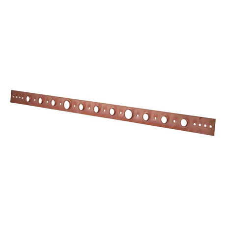 HoldRite 101-26-R 1-1/2 in. x 26 in. Copper-Bonded Extruded Flat Bracket for 1/2 in. or 3/4 in. Pipe
