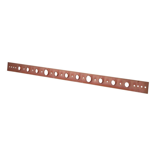 HoldRite 101-26-R 1-1/2 in. x 26 in. Copper-Bonded Extruded Flat Bracket for 1/2 in. or 3/4 in. Pipe