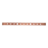 HoldRite 101-26-R 1-1/2 in. x 26 in. Copper-Bonded Extruded Flat Bracket for 1/2 in. or 3/4 in. Pipe - 2