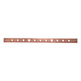 HoldRite 101-26-R 1-1/2 in. x 26 in. Copper-Bonded Extruded Flat Bracket for 1/2 in. or 3/4 in. Pipe - 3