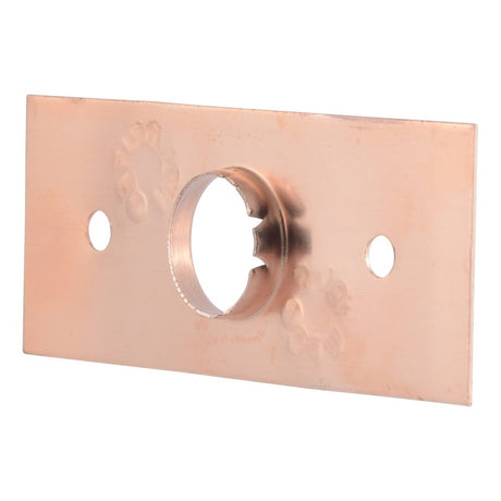 HoldRite 101-F 3 in. x 1-1/4 in. Copper-Bonded Floor Plate for 1/2 in. Copper Tubing