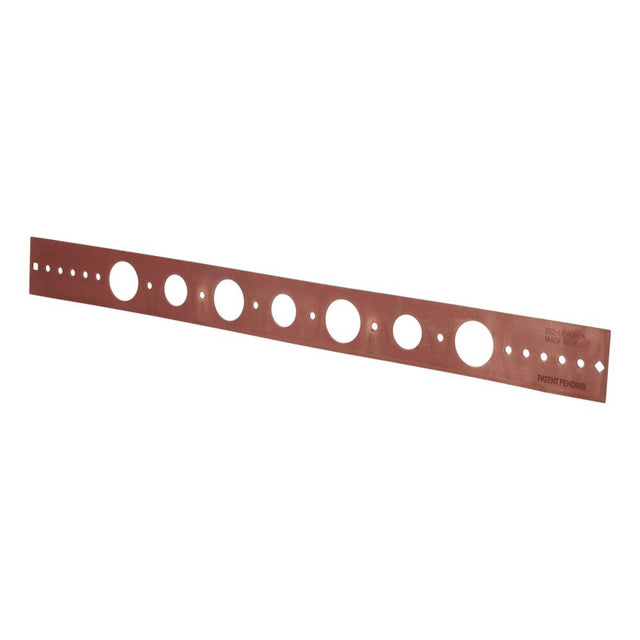 HoldRite 102-18 20 in. Copper-Bonded Flat Bracket for 3/4 in. or 1 in. Copper Pipe