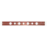 HoldRite 102-18 20 in. Copper-Bonded Flat Bracket for 3/4 in. or 1 in. Copper Pipe - 3