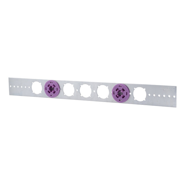 HoldRite 103-18-701 20 in. Galvanized Bracket with 1/2 in. Stub Out Clamps (50 Brackets 100 Clamps)