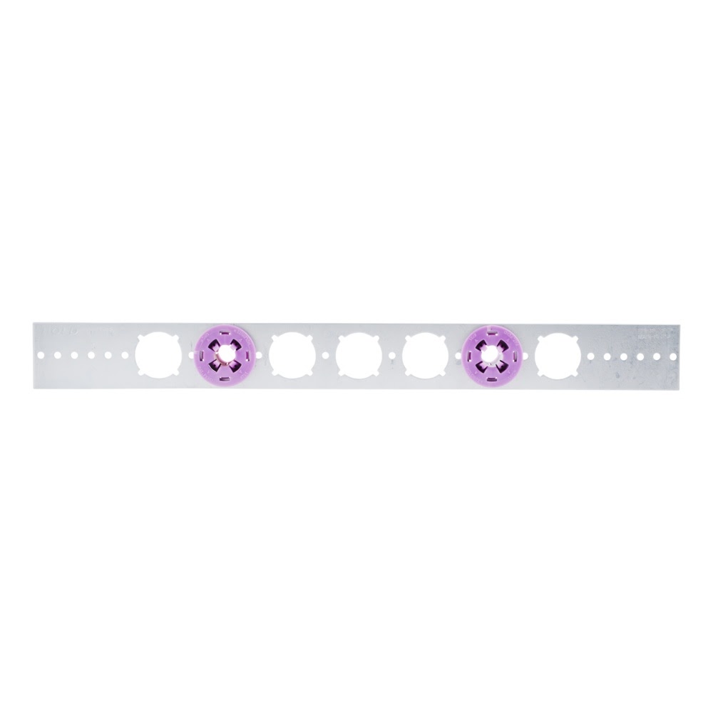 HoldRite 103-18-701 20 in. Galvanized Bracket with 1/2 in. Stub Out Clamps (50 Brackets 100 Clamps) - 2