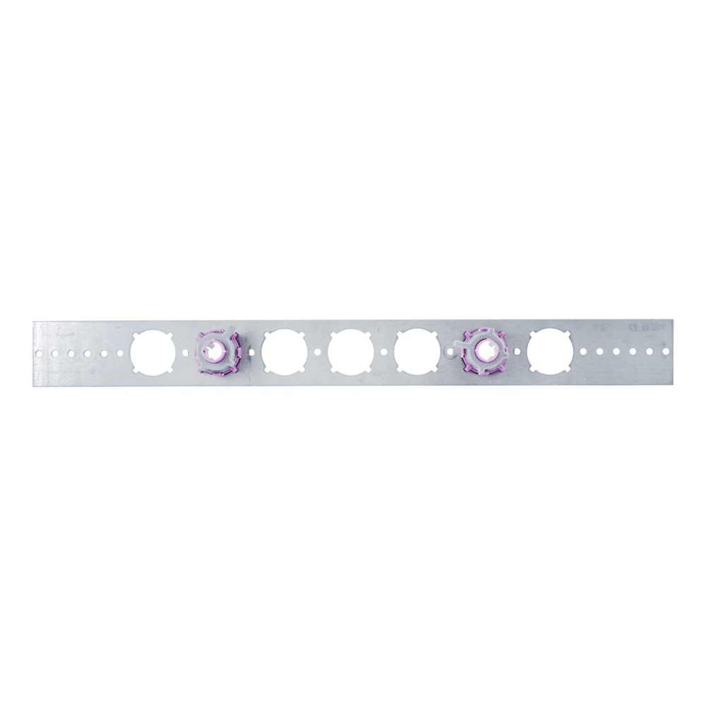 HoldRite 103-18-701 20 in. Galvanized Bracket with 1/2 in. Stub Out Clamps (50 Brackets 100 Clamps) - 3
