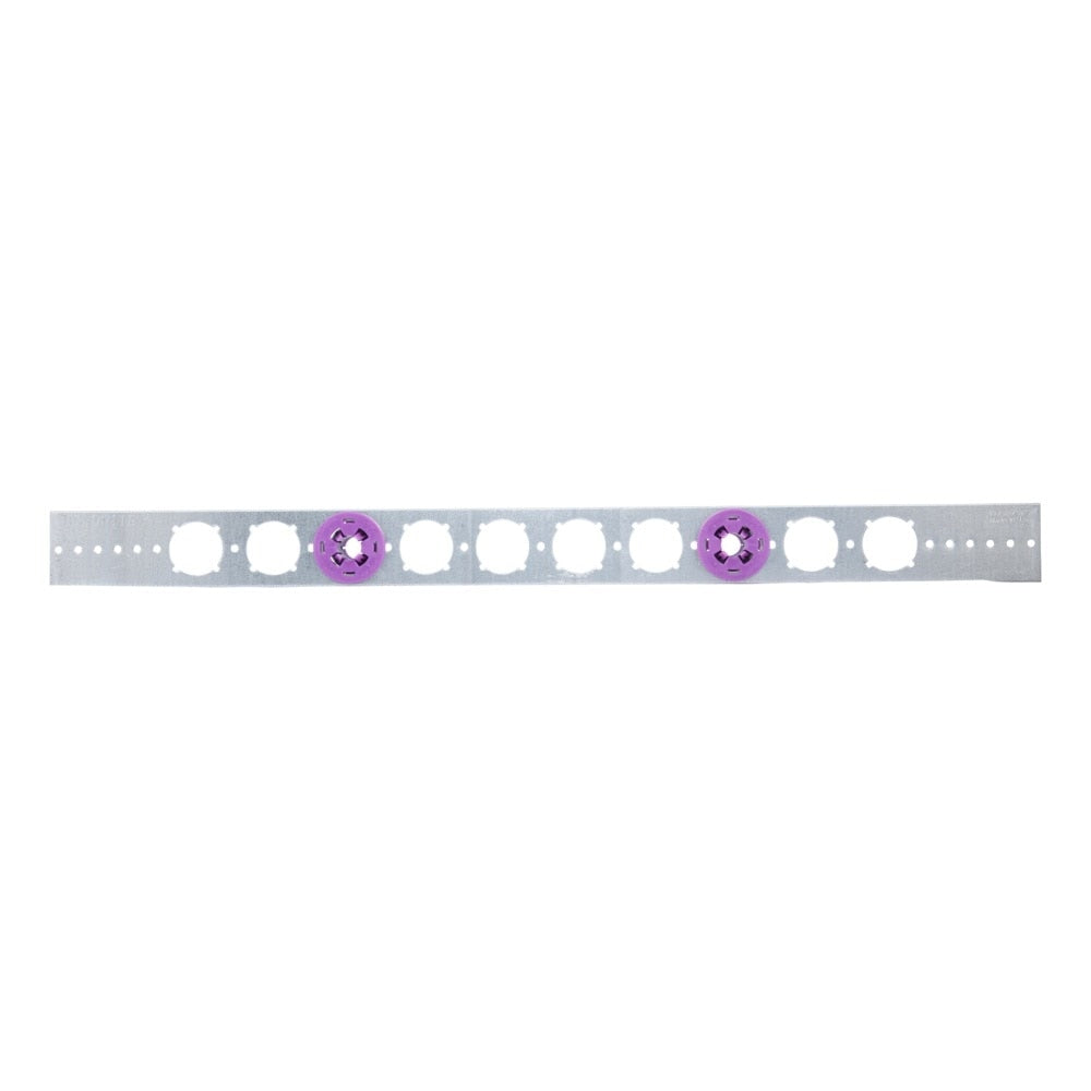 HoldRite 103-26-701 1/2 in. x 26 in. Galvanized Stub Bracket and Clamps (50 Brackets/100 Clamps) - 3